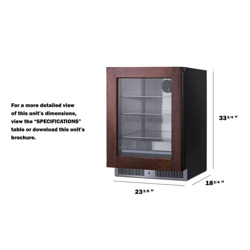 Summit Kegerator Summit SDHG2443PNR 24" Wide Built-In Beverage Center (Panel Not Included)