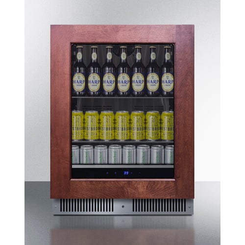 Summit Kegerator Summit SDHG2443PNRLHD 24" Wide Built-In Beverage Center (Panel Not Included)