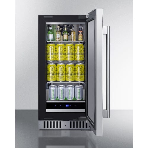 Summit Refrigerators Summit SDHR1534LHD 15&quot; Wide Built-In All-Refrigerator