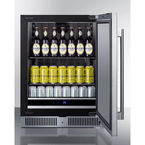 Summit Summit SDHR2444LHD | 24" Wide Built-In All-Refrigerator