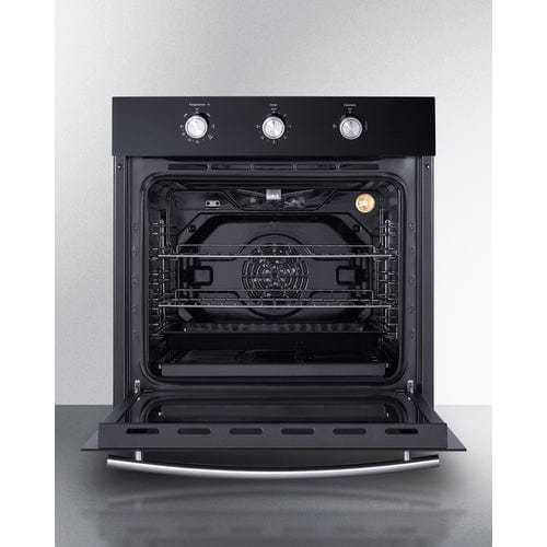 Summit Electric Oven Summit SGW242BKLP | 24" Wide Gas Wall Oven
