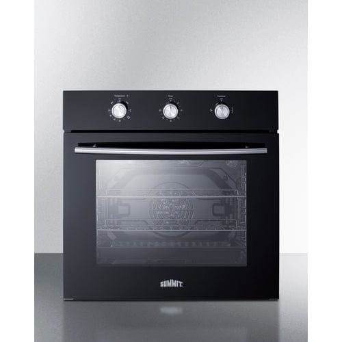 Summit Electric Oven Summit SGW242BKLP | 24" Wide Gas Wall Oven