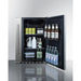 Summit Outdoor All-Refrigerator Summit Shallow Depth 24" Wide Outdoor Built-In All-Refrigerator With Slide-Out Storage Compartment SPR196OS24
