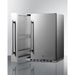 Summit Outdoor All-Refrigerator Summit Shallow Depth 24" Wide Outdoor Built-In All-Refrigerator With Slide-Out Storage Compartment SPR196OS24