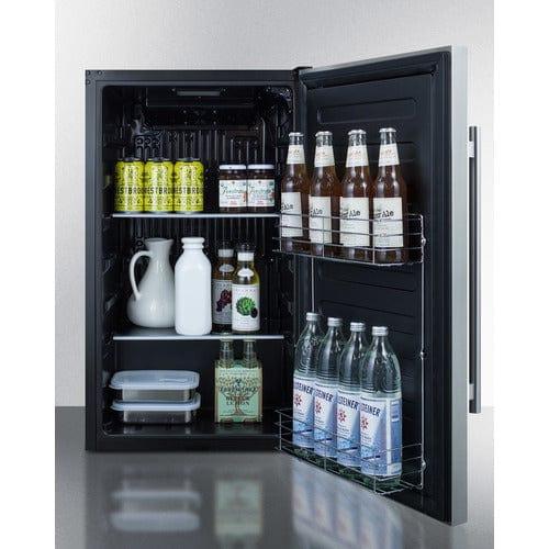 Summit Refrigerators Summit Shallow Depth Built-In All-Refrigerator FF195CSS