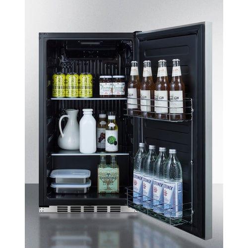 Summit Refrigerators Summit Shallow Depth Built-In All-Refrigerator (Panel Not Included) FF195CSSIF