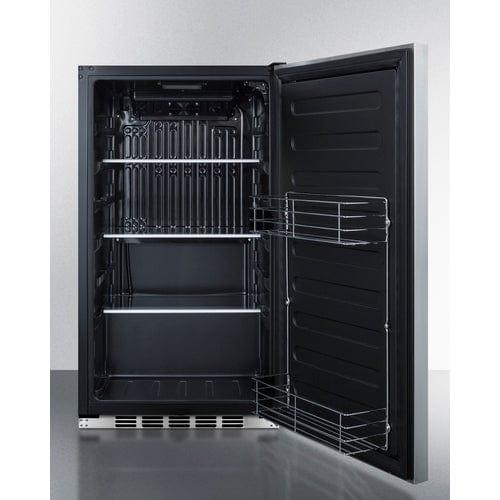 Summit Refrigerators Summit Shallow Depth Built-In All-Refrigerator (Panel Not Included) FF195CSSIF