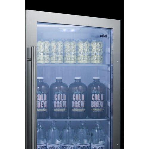 Summit Outdoor Beverage Cooler Summit Shallow Depth Indoor/Outdoor Beverage Cooler, ADA Compliant SPR489OSADA