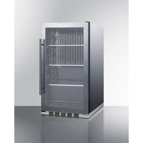 Summit Outdoor Beverage Cooler Summit Shallow Depth Indoor/Outdoor Beverage Cooler SPR488BOSH34CSS