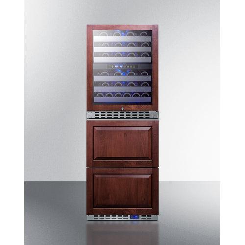 Summit Wine Cellar Summit SWCDAF24PNR 24&quot; Dual-Zone Wine Cellar and All-Freezer