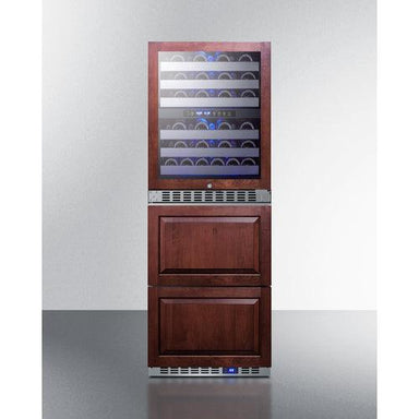 Summit Wine Cellar Summit SWCDAR24PNR 24" Dual-Zone Wine Cellar and All-Refrigerator