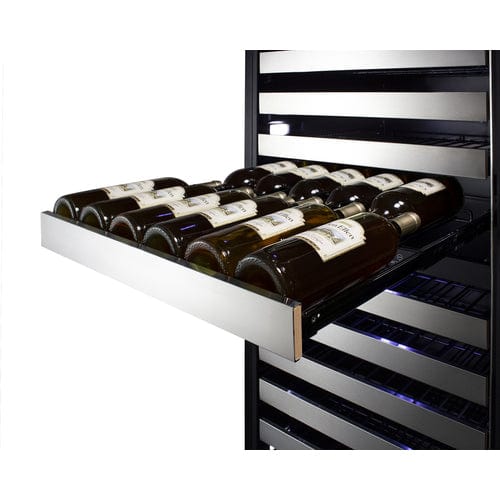 Summit Summit SWCP2163CSSLH | 24" Wide Dual-Zone Wine Cellar