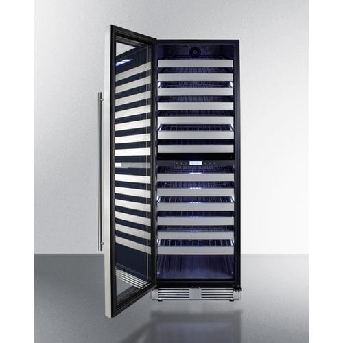 Summit Summit SWCP2163CSSLH | 24" Wide Dual-Zone Wine Cellar