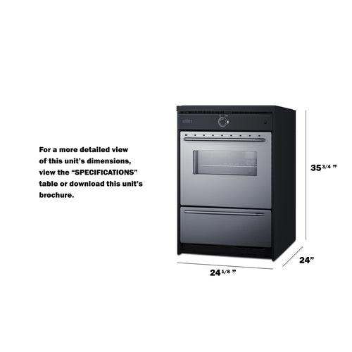 Summit Induction Range Summit TEM665BW 24&quot; Wide Induction Range