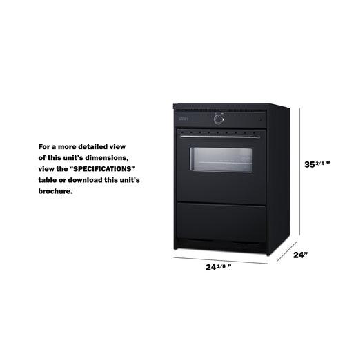 Summit Induction Range Summit TEM665CW 24" Wide Induction Range