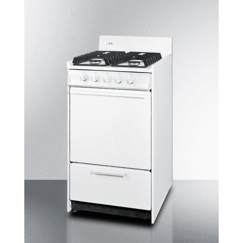 Summit Refrigerators Summit WTM1107IS | 20" Wide Gas Range, Sealed Burners