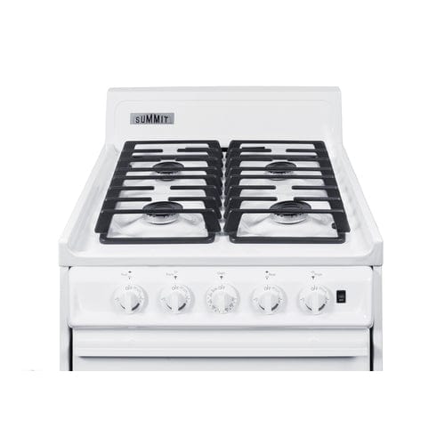 Summit Refrigerators Summit WTM1107ISW | 20" Wide Gas Range, Sealed Burners