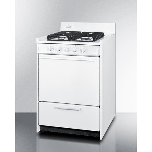 Summit Refrigerators Summit WTM6107IS | 24" Wide Gas Range, Sealed Burners