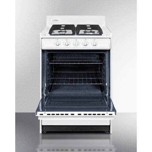 Summit Refrigerators Summit WTM6107IS | 24" Wide Gas Range, Sealed Burners
