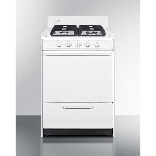 Summit Refrigerators Summit WTM6107IS | 24" Wide Gas Range, Sealed Burners