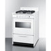 Summit Refrigerators Summit WTM6107ISW | 24" Wide Gas Range, Sealed Burners