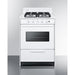 Summit Refrigerators Summit WTM6107ISW | 24" Wide Gas Range, Sealed Burners