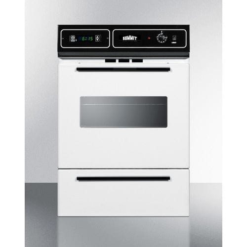 Summit Electric Oven Summit WTM7212KW | 24" Wide Gas Wall Oven