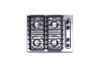 Summit Microwave Summit ZNL033I | 24" Wide 4-Burner Gas Cooktop