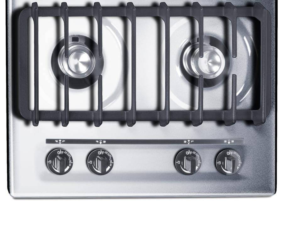 Summit Microwave Summit ZNL033I | 24" Wide 4-Burner Gas Cooktop
