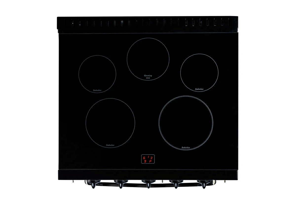 Summit Induction Range Unique UNQ-30CR IC B | 30" Classic Retro Induction Range Midnight Black