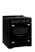 Summit Induction Range Unique UNQ-30CR IC B | 30" Classic Retro Induction Range Midnight Black