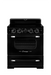 Summit Induction Range Unique UNQ-30CR IC B | 30" Classic Retro Induction Range Midnight Black