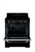 Summit Induction Range Unique UNQ-30CR IC B | 30" Classic Retro Induction Range Midnight Black