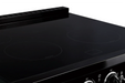 Summit Induction Range Unique UNQ-30CR IC B | 30" Classic Retro Induction Range Midnight Black