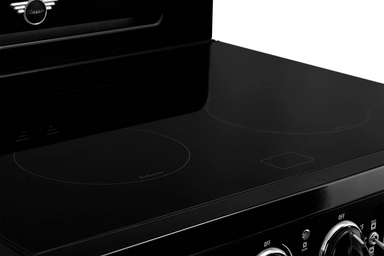Summit Induction Range Unique UNQ-30CR IC B | 30" Classic Retro Induction Range Midnight Black