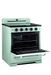 Summit Induction Range Unique UNQ-30CR IC LG | 30" Classic Retro Induction Range Summer Mint Green