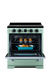 Summit Induction Range Unique UNQ-30CR IC LG | 30" Classic Retro Induction Range Summer Mint Green