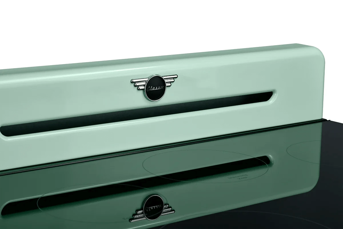 Summit Induction Range Unique UNQ-30CR IC LG | 30" Classic Retro Induction Range Summer Mint Green