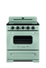 Summit Induction Range Unique UNQ-30CR IC LG | 30" Classic Retro Induction Range Summer Mint Green