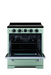 Summit Induction Range Unique UNQ-30CR IC LG | 30" Classic Retro Induction Range Summer Mint Green