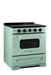 Summit Induction Range Unique UNQ-30CR IC LG | 30" Classic Retro Induction Range Summer Mint Green