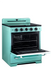 Summit Induction Range Unique UNQ-30CR IC T | 30" Classic Retro Induction Range Ocean Mist Turquoise