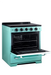 Summit Induction Range Unique UNQ-30CR IC T | 30" Classic Retro Induction Range Ocean Mist Turquoise
