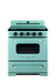 Summit Induction Range Unique UNQ-30CR IC T | 30" Classic Retro Induction Range Ocean Mist Turquoise