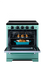 Summit Induction Range Unique UNQ-30CR IC T | 30" Classic Retro Induction Range Ocean Mist Turquoise