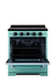 Summit Induction Range Unique UNQ-30CR IC T | 30" Classic Retro Induction Range Ocean Mist Turquoise