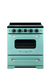 Summit Induction Range Unique UNQ-30CR IC T | 30" Classic Retro Induction Range Ocean Mist Turquoise