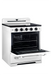Summit Induction Range Unique UNQ-30CR IC W | 30" Classic Retro Induction Range Marshmallow White