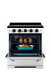 Summit Induction Range Unique UNQ-30CR IC W | 30" Classic Retro Induction Range Marshmallow White