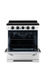Summit Induction Range Unique UNQ-30CR IC W | 30" Classic Retro Induction Range Marshmallow White